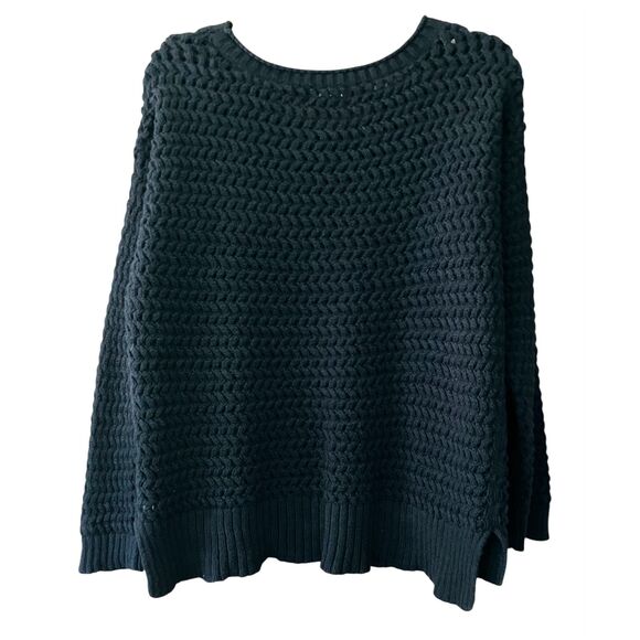 A.N.A A New Approach crew neck open knit pullover sweater - Picture 2 of 9